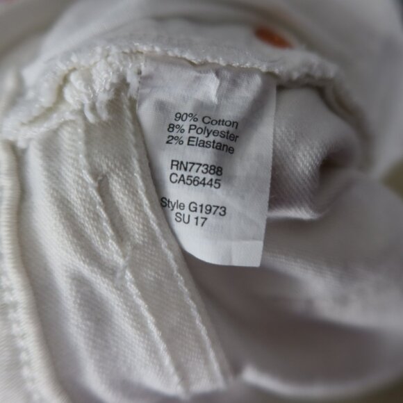 J. Crew Stretch White Denim Skinny Jeans Size 27/30 - Picture 10 of 10